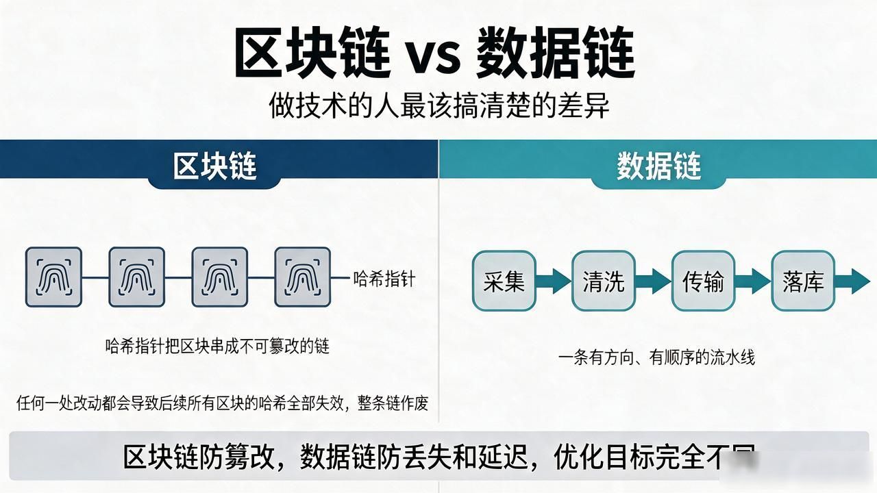 区块链和数据链到底有啥区别？做技术的人最该搞清楚的差异